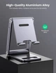 Держатель подставка Ugreen настольная для телефона алюминиевая Grey (YM964) - изображение 4