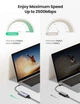 Проводной сетевой адаптер USB C - RJ45 2.5G Ethernet Gigabit LAN Ugreen Thunderbolt 3 ‎Grey (YM962) - изображение 2