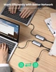 Проводной сетевой адаптер USB C - RJ45 2.5G Ethernet Gigabit LAN Ugreen Thunderbolt 3 ‎Grey (YM962) - изображение 4