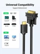 Высокоскоростной кабель-адаптер Ugreen HDMI-DVI 2 м двунаправленный Black (YM982) - изображение 2