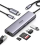USB-хаб Ugreen USB type-c багато портів адаптер концентратор 7 в 1 алюмінієвий 100 B Grey (YM1007) - зображення 1