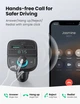 Автомобільний зарядний пристрій для телефона Ugreen Bluetooth FM Transmitter Black (YM981) - зображення 5