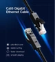 Патч-корд Ugreen мережевий кабель 1000 Mбіт/с Ethernet RJ45 Cat 6 круглий 10М Black (YM967) - зображення 3