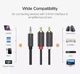 Кабель аудіо Ugreen 3.5 mm to 2RCA стерео розгалужувач PVC 1М Grey (YM833) - зображення 4