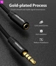 AUX аудіо кабель подовжувач Vention 4 pin Audio 3.5 мм Metal Type 3 м Black (YM871) - зображення 5