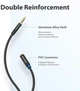 AUX аудіо кабель подовжувач Vention 4 pin Audio 3.5 мм Metal Type 3 м Black (YM871) - зображення 7