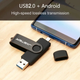 Флеш накопичувач Jaster 64Gb Black USB 2.0 OTG Micro USB Flash Drive - зображення 4