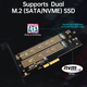 Перехідник Адаптер PCI-E на Dual M.2 SSD JEYI SK6 (NVME (m Key) and SATA (b Key) SSD) - зображення 4