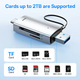 Картридер Baseus Lite Series USB-A 3.0 & Type-C to SD/microSD Gray - зображення 6