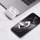 Бездротові сенсорні навушники гарнітура в кейсі HOCO EW04 Plus True wireless BT headset White (6931474753892) - зображення 6