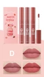 Набір водостійких рідких матових помад Dragon Ranee Matte Lipgloss D 3 шт - зображення 3