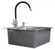 Мойка из нержавеющей стали AQUAMILL 5050 + смеситель гибкий + дозатор + решетка - изображение 5