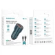 Зарядний автомобільний BOROFONE BZ19A Wisdom (1USB 3A QC3.0 18W) + Cable Type-C Синій - зображення 2
