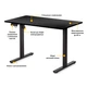 Компьютерный стол Mealux PowerDesk Lite Black c электрорегулировкой высоты (EVO-201 Lite B/B) - изображение 2