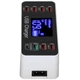Многопортовое зарядное устройство на 8 разъемов Addap WLX-A9+ с дисплеем: 6×USB+1×QC+1×Type-C, 40W - изображение 2