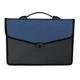 Папка - портфель Buromax 3 compartments, with a lock, blue (BM.3734-02) - изображение 2