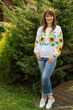 Жіноча вишиванка V&V Соняхи XL Білий (301024193-001) - изображение 5