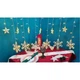 Гірлянда штора сніжинка зірка LED 2.5м*1/0,6 м Різнокольорова - зображення 6
