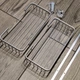 Прямая полка для ванной из алюминия Haoxin HC-11 Rectangular (2 cell) Silver - изображение 3