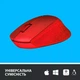 Миша бездротова Logitech M330 Silent Plus Red (910-004911) червона - зображення 2
