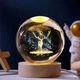 Нічник світильник Кришталева куля 3D TOPA Олень - зображення 1