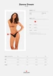 Мереживні стрінги Obsessive Donna Dream thong XL/2XL Black, низька посадка - изображение 5