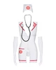 Эротический костюм медсестры Obsessive Emergency dress белый S/M - изображение 2