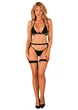 Комплект Obsessive Selinne 3-pcs M/L Чорний (SO8668) - изображение 6