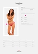 Мереживні стрінги Obsessive Lacelove thong XL/2XL Red, низька посадка - изображение 5