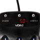 Разветвитель прикуривателя VOIN 3 выхода + 2USB 2400 mA 12/24V SC-3003 провод+вольтметр (SC-3003) - изображение 3