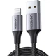 Дата кабель USB 2.0 AM to Lightning 2.0m US199 2.4A Black Ugreen (60158) - изображение 2