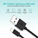 Дата кабель USB 2.0 AM to Lightning 1.8m 2.1A MFI Black Choetech (IP0027-BK) - изображение 7
