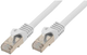 Патч-корд S-Conn Cat 6a/7 S/FTP RJ45 0.5 м White (4017538675330) - зображення 1