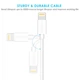 Дата кабель USB 2.0 AM to Lightning 1.8m 2.1A MFI White Choetech (IP0027-WH) - зображення 9