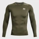 Рашгард чоловічий Under Armour UA HG Armour Comp LS 1361524-390 L Оливковий (196884754730) - зображення 4
