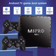 Игровая андроид ТВ приставка с Android TV + 2 джойстика M8PRO Mini ретро консоль PS1, Dendy, Sega для телевизора - изображение 4