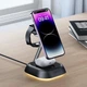Бездротова зарядка AceFast E16 desktop 3-in-1 Wireless Charging Holder Black - зображення 7