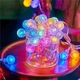 Светодиодная гирлянда Smart 40 LED Outhome крепкие стеклянные шарики, 6м, разноцветный цвет (S4LDMCOTHM) - изображение 4