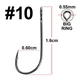 Крючок FOX Jig LargeEye S-59 #10 черный (1шт) - изображение 1
