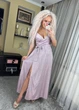 Fashions • Вечернее люрексовое платье Grace Fashions L пудра (7123-ди) - изображение 5