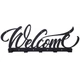 Вешалка Настенная 50см х 18см Glozis Welcome Black H-078 - изображение 1
