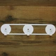 Крючки Настенные 25см х 5см Glozis Orbis White H-080 - изображение 1