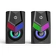 Акустическая система 2.0 HP DHE-6000 проводная 3.5мм/USB 6Вт LED RGB - изображение 3