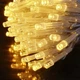 Яркая светодиодная гирлянда НА БАТАРЕЙКАХ 100LED DL 10м теплый белый 7G-F-7789 - изображение 8