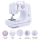 Универсальная портативная швейная машинка Sewing Machine с подсветкой реверсом педалью от сети от батареек - изображение 6