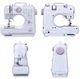 Универсальная портативная швейная машинка Sewing Machine с подсветкой реверсом педалью от сети от батареек - изображение 9