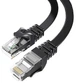 Патч-корд ESSAGER TopSpeed Cable Ethernet Cat6 RJ45 Splitter Network Flat Cable 15 м Black (EXCWXB-JSE01) - изображение 2