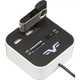 USB-хаб Frime 3-портовий з кардридером All-in-One White (FHC-AllinOne3p2W) - зображення 2