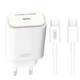 Сетевое зарядное устройство (адаптер) XO L90B PD / QC3.0 / 20W + Type-C white - изображение 1