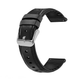 Ремешок кожа+силикон для Garmin Venu 3 | Venu 2 черно-серебрянный - изображение 1